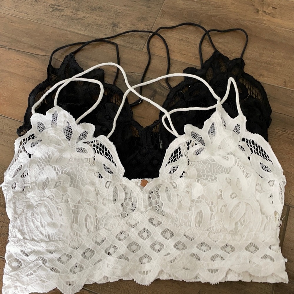 Black & white Adella Free People Bralettes